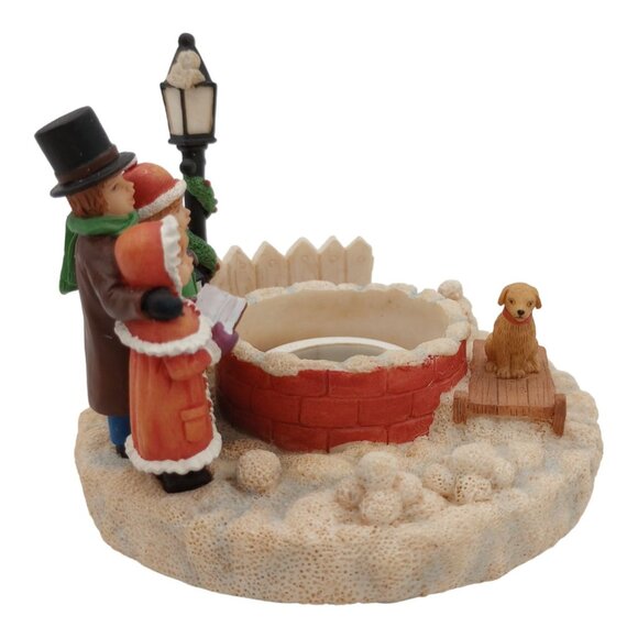 Yankee Candle Our America Large Jar Candle Topper Christmas Carol Singers Dog - Picture 2 of 16